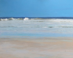 ZILVEREN ZEE, acryl op linnen 80x100