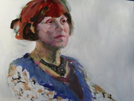 Adé, acryl op papier 50x65