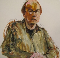 Gerard, acryl op papier 50x65