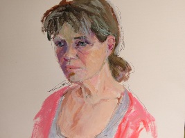 Tonny S, acryl op papier 50x65