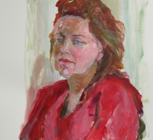 Tonny T, acryl op papier 50x65