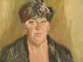 mw. L.A.G.M.de Zeeuw-Lases, acryl op linnen 80x80