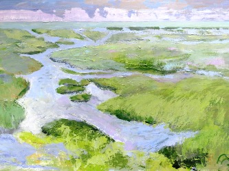 Wad bij Striep 4, Acryl op linnen 80x120