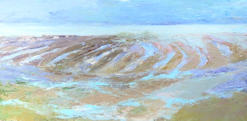 Wad bij Striep, Acryl op paneel 60x120