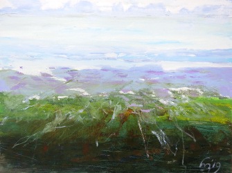 Wadkant 1, Acryl op linnen 80x100