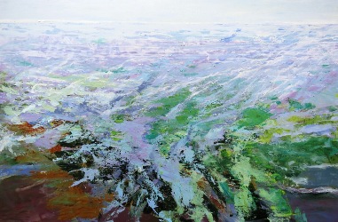 Wadkant 2, Acryl op linnen 80x100